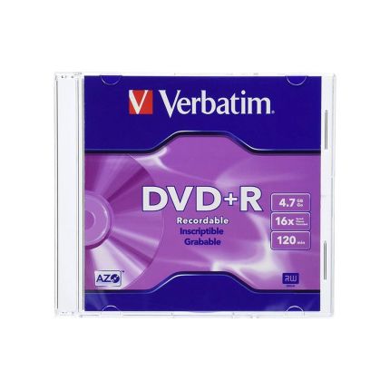 VERBATIM 16X DVD+R 4.7GB (#95097) (1pc)