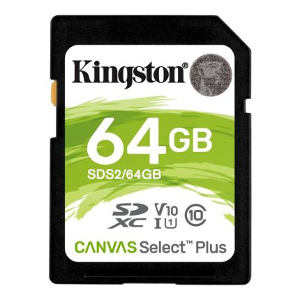 KINGSTON 64GB SD CARD SELECT PLUS (SDS2/64GB)