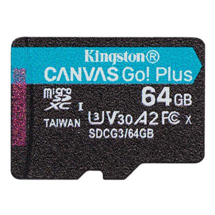 KINGSTON 64 GB MICRO SD CANVAS GO  PLUS  (SDCG3/64GB)