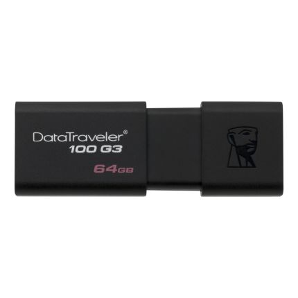 KINGSTON 64GB DT100G3/64GB-2P 3.0 USB FLASH DRIVE (^^)