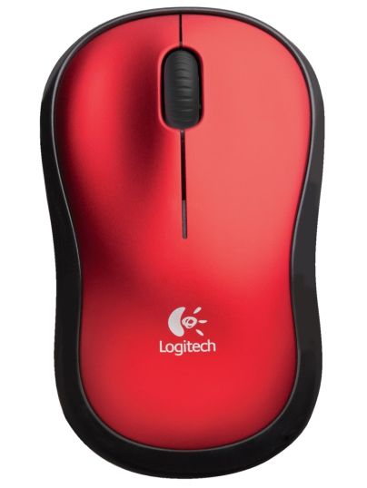 LOGITECH M185 WIRELESS MOUSE - RED