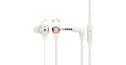 VERBATIM IN-EAR WITH MIC - WHITE/ROSE GOLD #66121