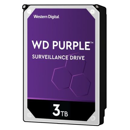 WD 3TB 3.5&quot; 64M SATA HDD SURVEILLANCE CCTV PURPLE (WD30PURZ)
